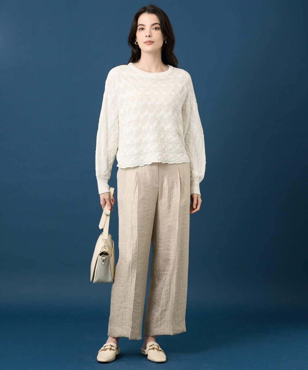 PRFGE03390 CHRISTIAN AUJARD(クリスチャン・オジャール) [ドライタッチ]ドルマンスリーブニット ホワイト