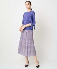 PRFGV76460 CHRISTIAN AUJARD(クリスチャン・オジャール) ケープ風デザインニット ブルー