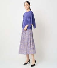 PRFGV76460 CHRISTIAN AUJARD(クリスチャン・オジャール) ケープ風デザインニット ブルー