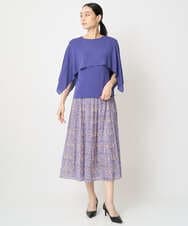 PRFGV76460 CHRISTIAN AUJARD(クリスチャン・オジャール) ケープ風デザインニット ブルー