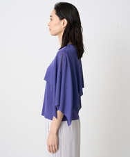 PRFGV76460 CHRISTIAN AUJARD(クリスチャン・オジャール) ケープ風デザインニット ブルー