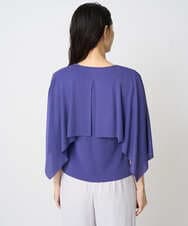 PRFGV76460 CHRISTIAN AUJARD(クリスチャン・オジャール) ケープ風デザインニット ブルー