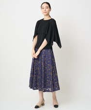 PRFGV76460 CHRISTIAN AUJARD(クリスチャン・オジャール) ケープ風デザインニット ブラック