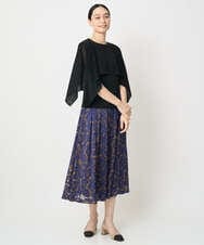 PRFGV76460 CHRISTIAN AUJARD(クリスチャン・オジャール) ケープ風デザインニット ブラック