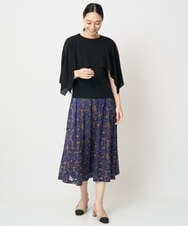 PRFGV76460 CHRISTIAN AUJARD(クリスチャン・オジャール) ケープ風デザインニット ブラック