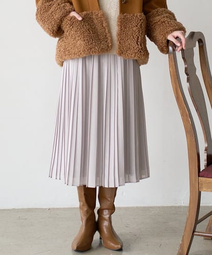 PRHAD48390 CHRISTIAN AUJARD ウエストゴムプリーツスカート