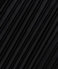 PRHAW32360 CHRISTIAN AUJARD(クリスチャン・オジャール) レザー風サテンプリーツスカート ブラック