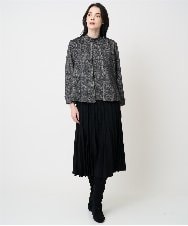 PRHCD02490 CHRISTIAN AUJARD(クリスチャン・オジャール) ウエーブニットプリーツスカート ブラック