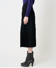 PRHCD02490 CHRISTIAN AUJARD(クリスチャン・オジャール) ウエーブニットプリーツスカート ブラック