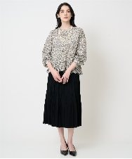 PRHCD02490 CHRISTIAN AUJARD(クリスチャン・オジャール) ウエーブニットプリーツスカート ブラック