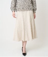 PRHCD09390 CHRISTIAN AUJARD(クリスチャン・オジャール) [セットアップ対応]ラメジャージースカート アイボリー