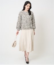 PRHCD09390 CHRISTIAN AUJARD(クリスチャン・オジャール) [セットアップ対応]ラメジャージースカート アイボリー