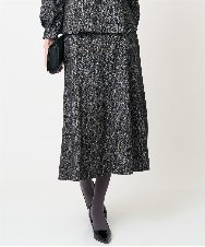 PRHCD09390 CHRISTIAN AUJARD(クリスチャン・オジャール) [セットアップ対応]ラメジャージースカート ブラック