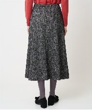 PRHCD09390 CHRISTIAN AUJARD(クリスチャン・オジャール) [セットアップ対応]ラメジャージースカート ブラック