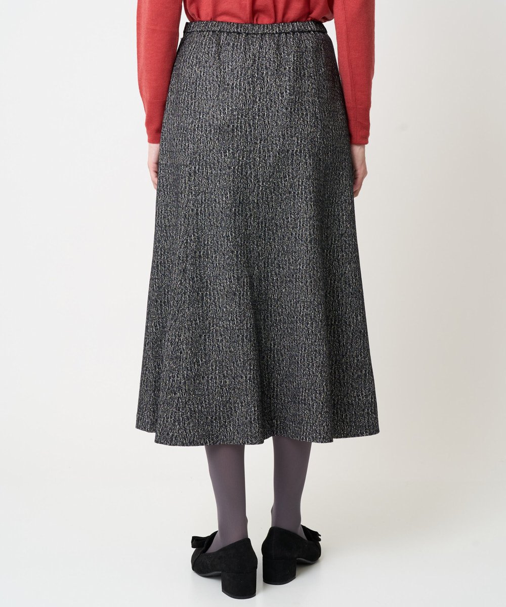 PRHCD09390 CHRISTIAN AUJARD(クリスチャン・オジャール) [セットアップ対応]ラメジャージースカート ブラック