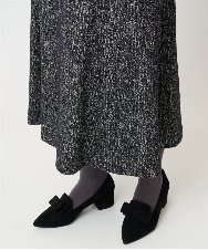 PRHCD09390 CHRISTIAN AUJARD(クリスチャン・オジャール) [セットアップ対応]ラメジャージースカート ブラック