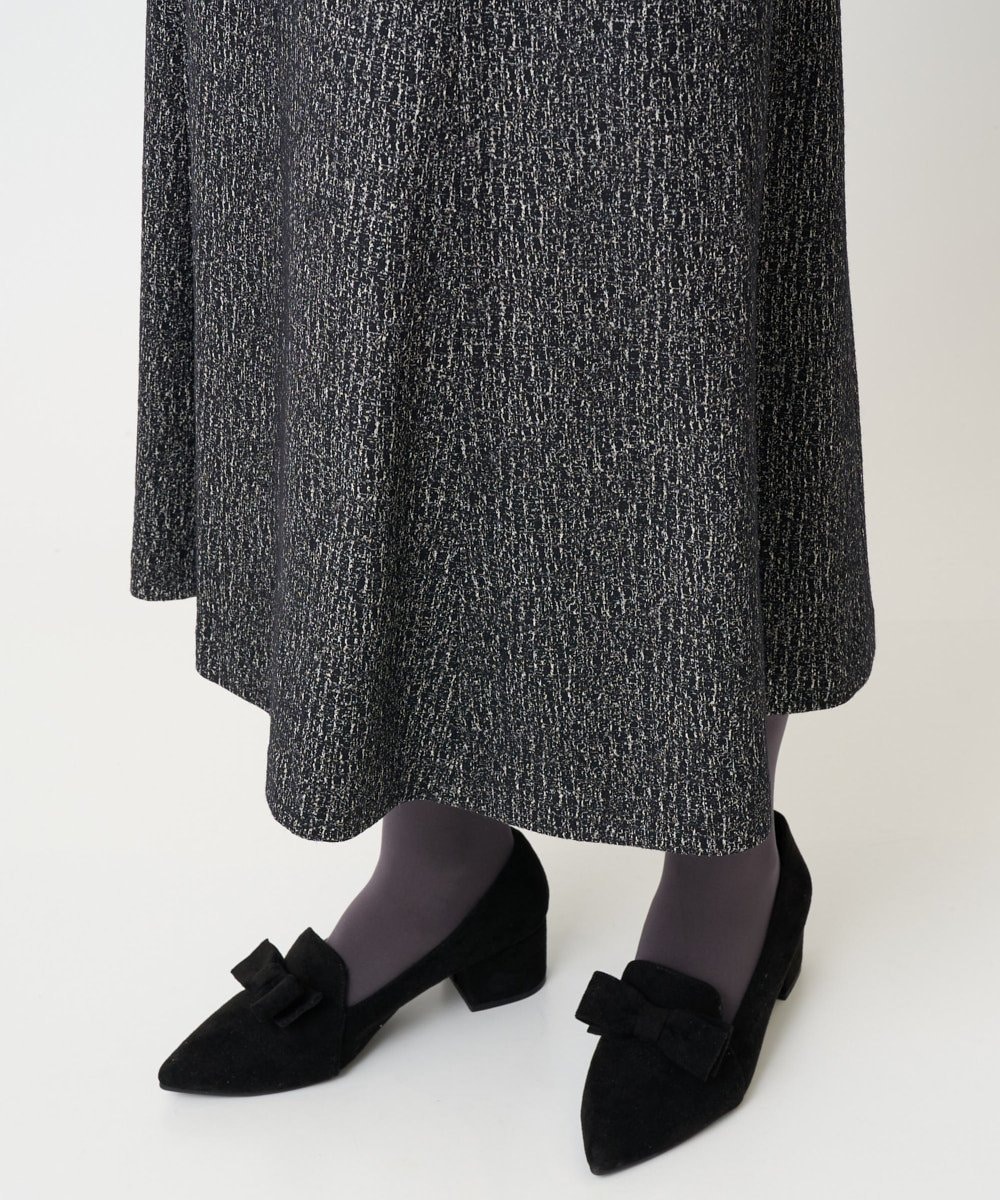 PRHCD09390 CHRISTIAN AUJARD(クリスチャン・オジャール) [セットアップ対応]ラメジャージースカート ブラック