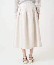 PRHEE11390 CHRISTIAN AUJARD(クリスチャン・オジャール) [セットアップ対応]ジャカードサテンスカート アイボリー