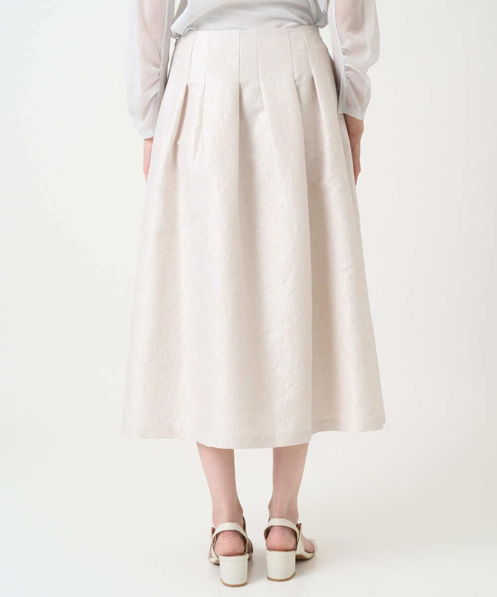 PRHEE11390 CHRISTIAN AUJARD(クリスチャン・オジャール) [セットアップ対応]ジャカードサテンスカート アイボリー