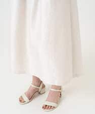 PRHEE11390 CHRISTIAN AUJARD(クリスチャン・オジャール) [セットアップ対応]ジャカードサテンスカート アイボリー