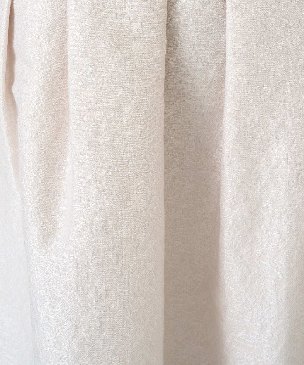 PRHEE11390 CHRISTIAN AUJARD(クリスチャン・オジャール) [セットアップ対応]ジャカードサテンスカート アイボリー