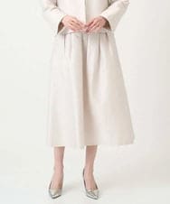 PRHEE11390 CHRISTIAN AUJARD(クリスチャン・オジャール) [セットアップ対応]ジャカードサテンスカート アイボリー