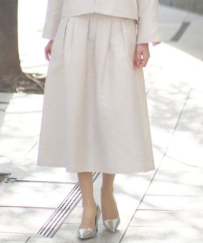 PRHEE11390 CHRISTIAN AUJARD [セットアップ対応]ジャカードサテンスカート