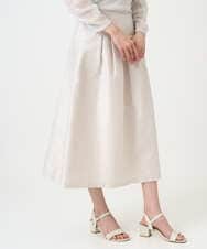 PRHEE11390 CHRISTIAN AUJARD(クリスチャン・オジャール) [セットアップ対応]ジャカードサテンスカート アイボリー