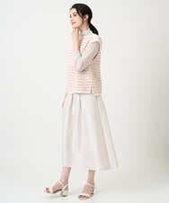 PRHEE11390 CHRISTIAN AUJARD(クリスチャン・オジャール) [セットアップ対応]ジャカードサテンスカート アイボリー