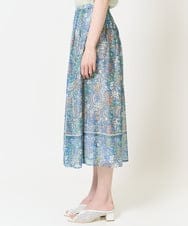PRHGA67460 CHRISTIAN AUJARD(クリスチャン・オジャール) [セットアップ対応]フローラルドットプリントスカート グリーン×ブルー系