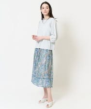 PRHGA67460 CHRISTIAN AUJARD(クリスチャン・オジャール) [セットアップ対応]フローラルドットプリントスカート グリーン×ブルー系