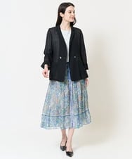 PRHGA67460 CHRISTIAN AUJARD(クリスチャン・オジャール) [セットアップ対応]フローラルドットプリントスカート グリーン×ブルー系