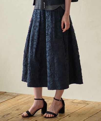 PRHGD20450 CHRISTIAN AUJARD [セットアップ対応]フラワーカットジャカードスカート