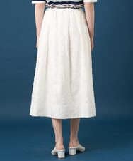 PRHGD20450 CHRISTIAN AUJARD(クリスチャン・オジャール) [セットアップ対応]フラワーカットジャカードスカート ホワイト