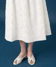 PRHGD20450 CHRISTIAN AUJARD(クリスチャン・オジャール) [セットアップ対応]フラワーカットジャカードスカート ホワイト