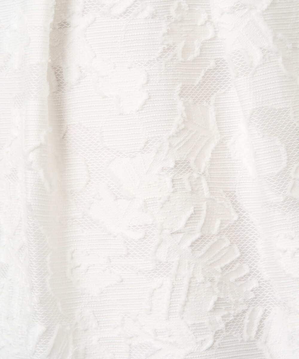 PRHGD20450 CHRISTIAN AUJARD(クリスチャン・オジャール) [セットアップ対応]フラワーカットジャカードスカート ホワイト