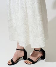 PRHGD20450 CHRISTIAN AUJARD(クリスチャン・オジャール) [セットアップ対応]フラワーカットジャカードスカート ホワイト