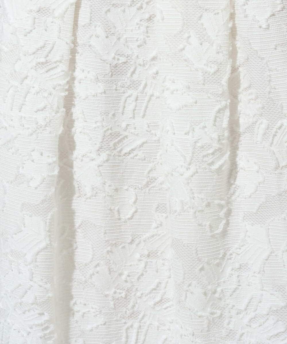 PRHGD20450 CHRISTIAN AUJARD(クリスチャン・オジャール) [セットアップ対応]フラワーカットジャカードスカート ホワイト