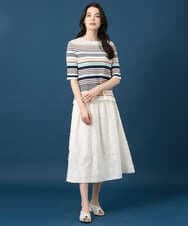 PRHGD20450 CHRISTIAN AUJARD(クリスチャン・オジャール) [セットアップ対応]フラワーカットジャカードスカート ホワイト