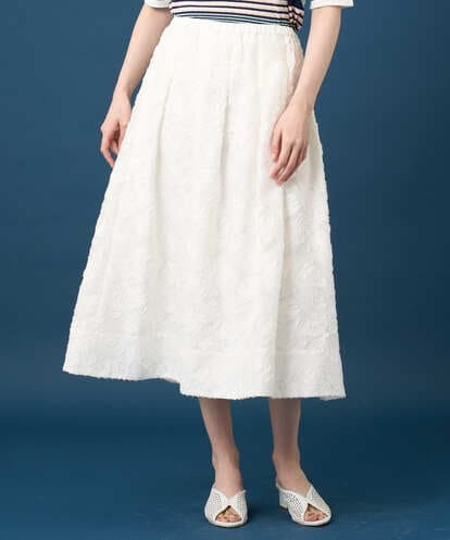 PRHGD20450 CHRISTIAN AUJARD [セットアップ対応]フラワーカットジャカードスカート