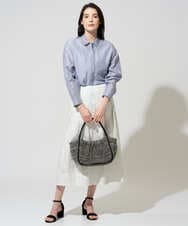 PRHGD20450 CHRISTIAN AUJARD(クリスチャン・オジャール) [セットアップ対応]フラワーカットジャカードスカート ホワイト