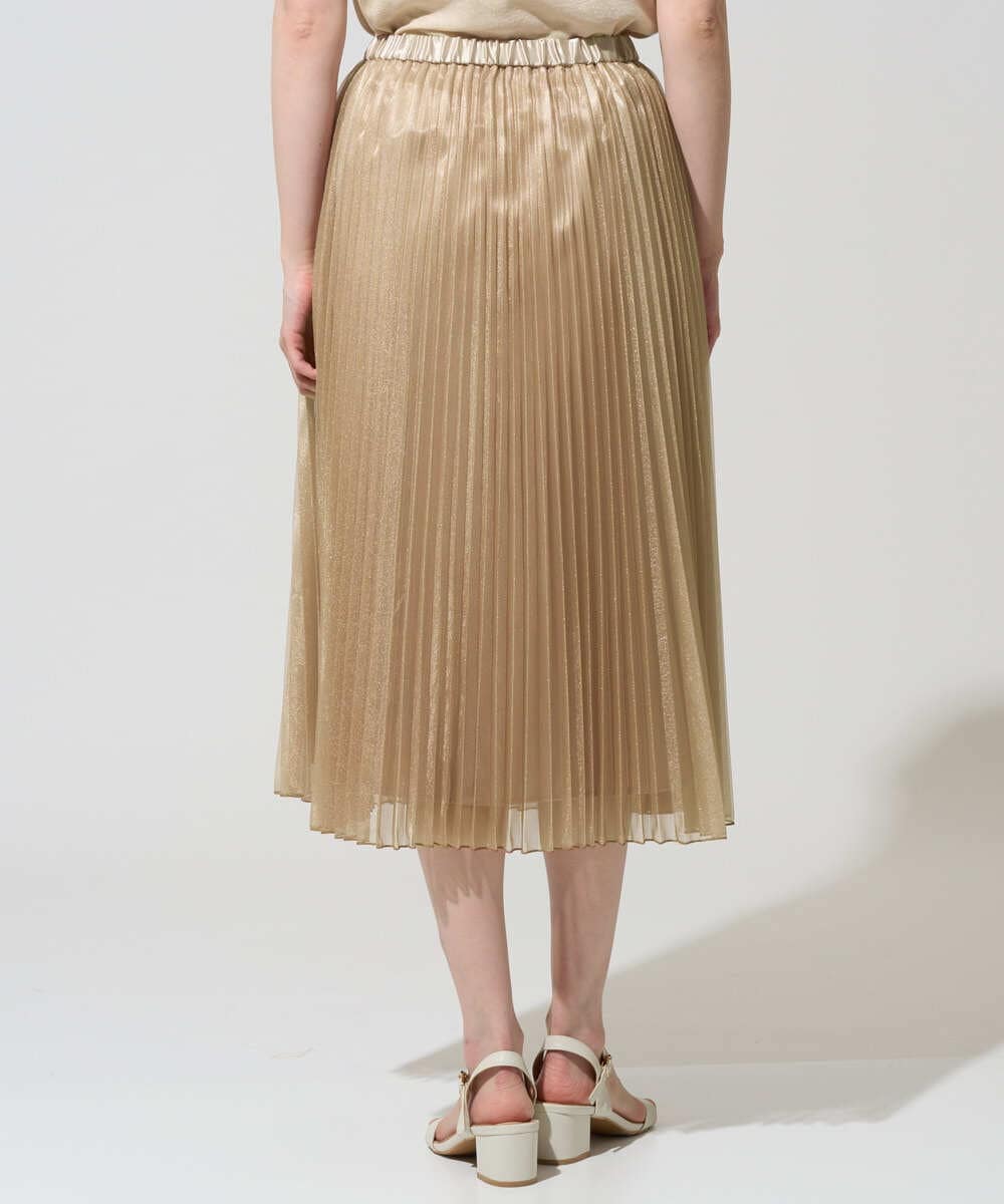 PRHGD30390 CHRISTIAN AUJARD(クリスチャン・オジャール) ブライトオーガンジープリーツスカート ベージュ