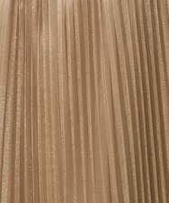 PRHGD30390 CHRISTIAN AUJARD(クリスチャン・オジャール) ブライトオーガンジープリーツスカート ベージュ