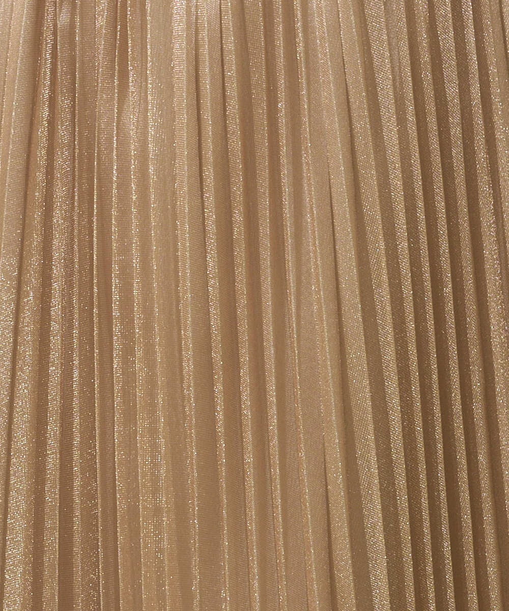 PRHGD30390 CHRISTIAN AUJARD(クリスチャン・オジャール) ブライトオーガンジープリーツスカート ベージュ