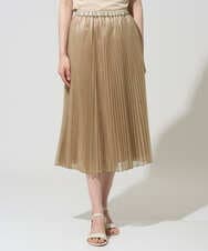 PRHGD30390 CHRISTIAN AUJARD(クリスチャン・オジャール) ブライトオーガンジープリーツスカート ベージュ