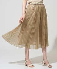 PRHGD30390 CHRISTIAN AUJARD(クリスチャン・オジャール) ブライトオーガンジープリーツスカート ベージュ