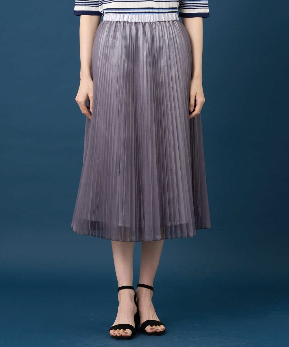 PRHGD30390 CHRISTIAN AUJARD(クリスチャン・オジャール) ブライトオーガンジープリーツスカート グレー