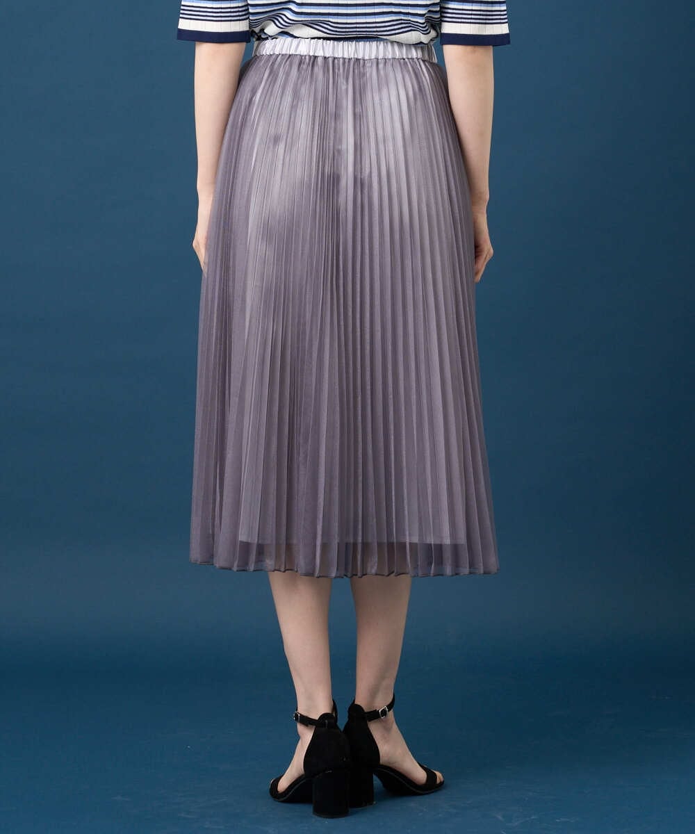 PRHGD30390 CHRISTIAN AUJARD(クリスチャン・オジャール) ブライトオーガンジープリーツスカート グレー