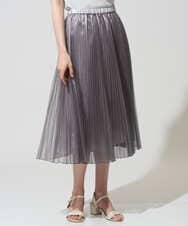 PRHGD30390 CHRISTIAN AUJARD(クリスチャン・オジャール) ブライトオーガンジープリーツスカート グレー