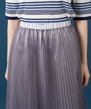 PRHGD30390 CHRISTIAN AUJARD(クリスチャン・オジャール) ブライトオーガンジープリーツスカート グレー